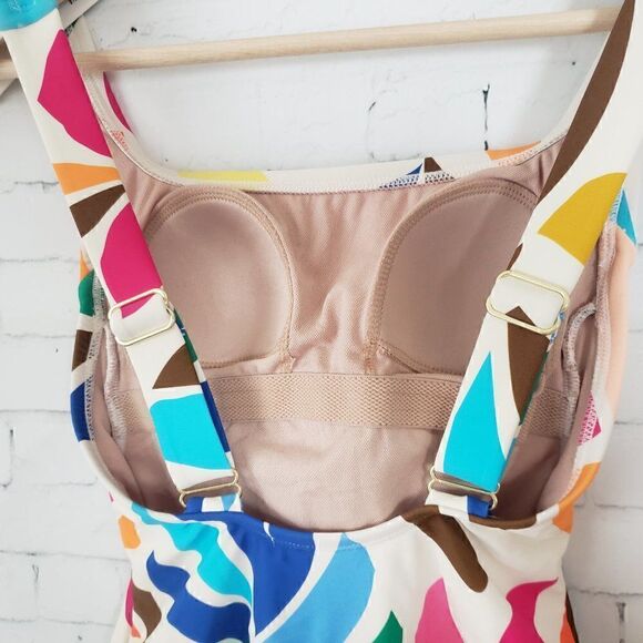 Tabitha Brown For Target One Piece Swim Suit Size XXS Cheeky White Leaves NWOT - Picture 5 of 8